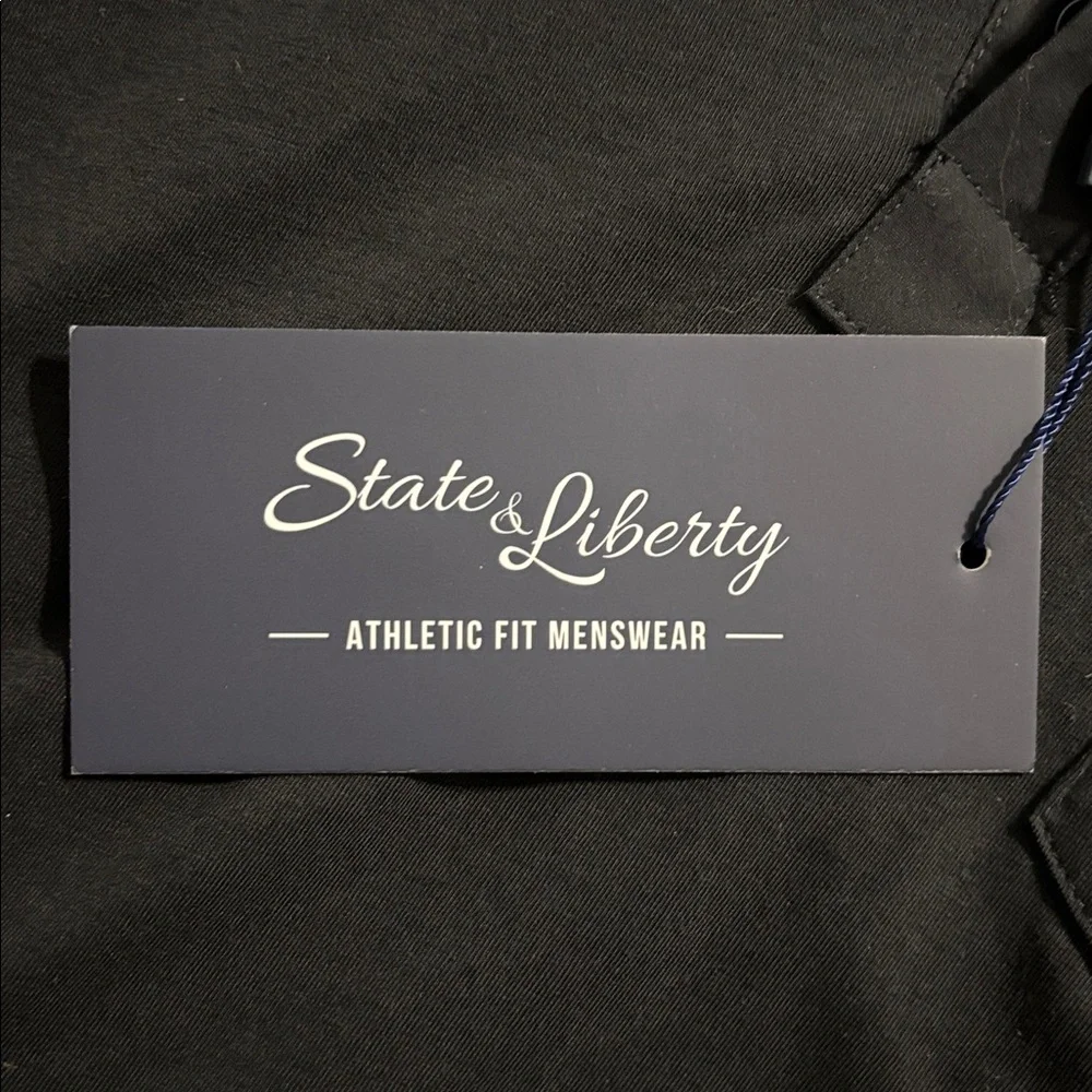 NWT State & Liberty “The Ott” Black Polo - Picture 4 of 5